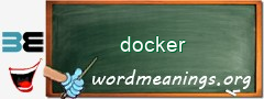 WordMeaning blackboard for docker